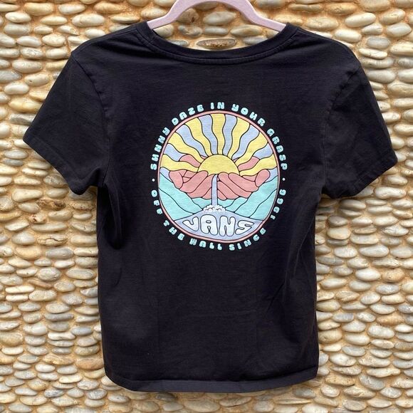 Vans “Off the “Wall” Black Graphic Sunny Daze in Your Grasp T-Shirt. Medium EUC! - Picture 2 of 5